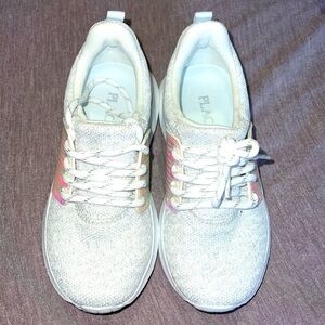White Holographic Running Shoes